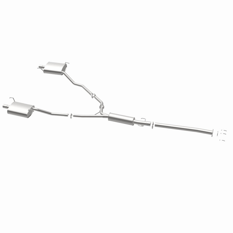 BRExhaust 106-0333 direct-fit exhaust kit, opposite rear three-quarter view of the turntable spin