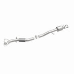 MagnaFlow 52906 oem grade direct-fit catalytic converter, front three-quarter view of the turntable spin
