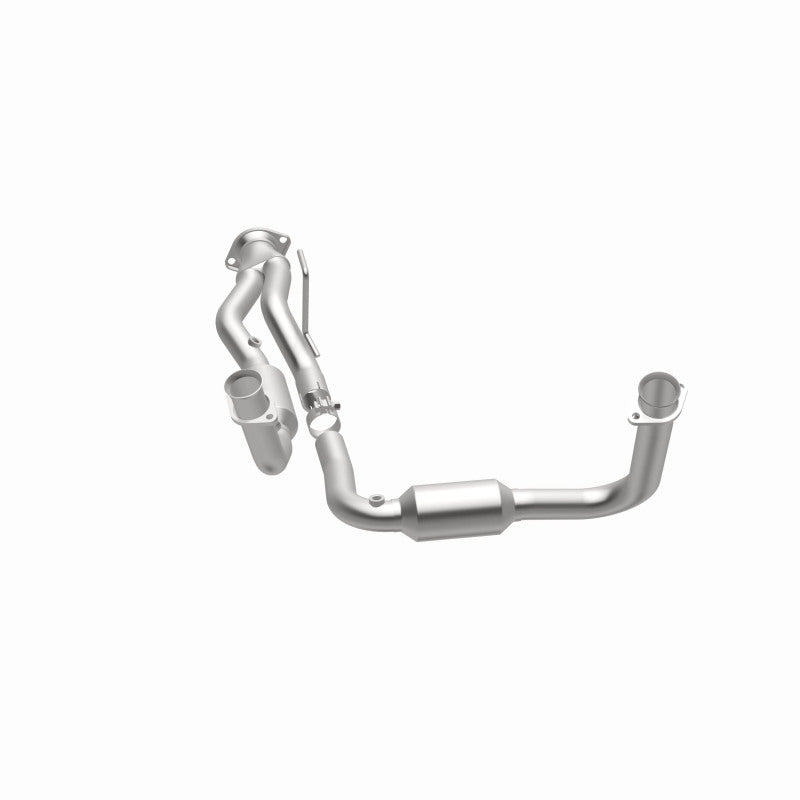 MagnaFlow 5451687 carb direct-fit catalytic converter, opposite side view of the turntable spin