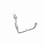 MagnaFlow 93423 epa direct-fit catalytic converter, opposite side view of the turntable spin