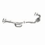 MagnaFlow 5582219 carb manifold converter, opposite rear three-quarter view of the turntable spin