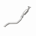 MagnaFlow 5561244 carb direct-fit catalytic converter, rear view of the turntable spin