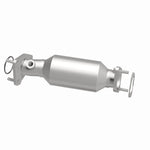 MagnaFlow 5481668 carb direct-fit catalytic converter, side view of the turntable spin
