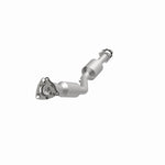 MagnaFlow 5481722 carb direct-fit catalytic converter, opposite front three-quarter view of the turntable spin