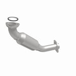 MagnaFlow 5461694 carb direct-fit catalytic converter, front three-quarter view of the turntable spin