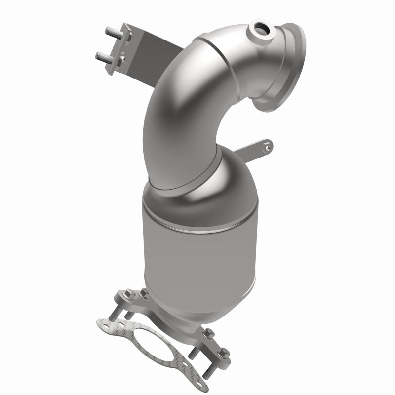 MagnaFlow 551132 carb direct-fit catalytic converter, opposite side view of the turntable spin