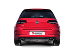 Akrapovic Slip-On Race Line (Titanium) MTP-VW/T/4H for Volkswagen Golf GTI (MK7.5) 2018-2019, rear view