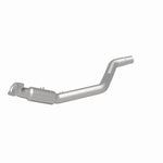 MagnaFlow 21-576 oem grade direct-fit catalytic converter, rear three-quarter view of the turntable spin