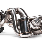 Valve and muffler section on the GT4 RS valved X-pipe