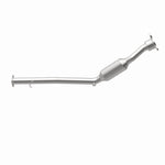 MagnaFlow 4481228 carb direct-fit catalytic converter, front three-quarter view of the turntable spin