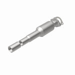 MagnaFlow 5571145 carb direct-fit catalytic converter, rear view of the turntable spin
