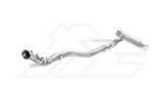 A front view of FI Exhaust Valvetronic Exhaust for BMW G11 730i / G12 730Li | 2.0T B48 | 2015+ with white background