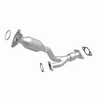 MagnaFlow 5561182 carb direct-fit catalytic converter, front three-quarter view of the turntable spin