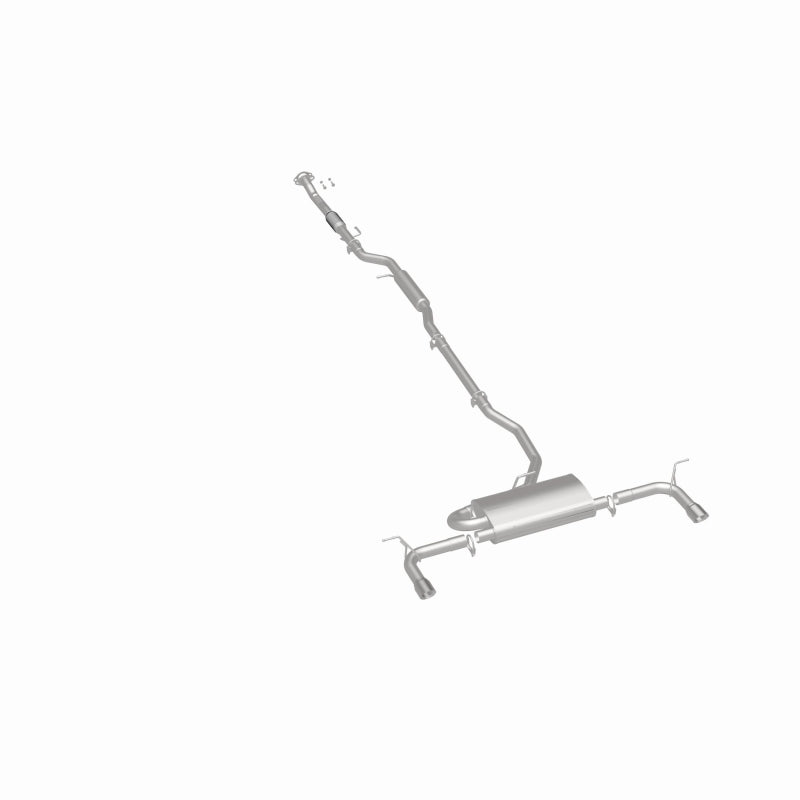 BRExhaust 106-0489 direct-fit exhaust kit, rear three-quarter view of the turntable spin