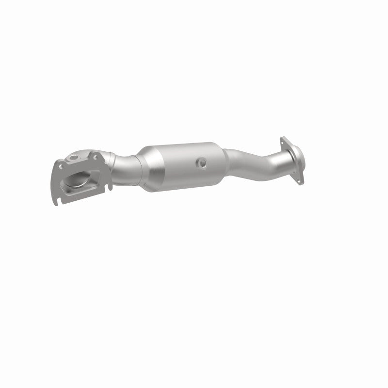MagnaFlow 5551999 carb manifold converter, opposite front three-quarter view of the turntable spin