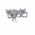 MagnaFlow 5582202 carb manifold converter, side view of the turntable spin