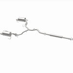 BRExhaust 106-0069 direct-fit exhaust kit, opposite rear three-quarter view of the turntable spin