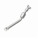 MagnaFlow 4561106 carb direct-fit catalytic converter, rear view of the turntable spin