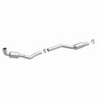 MagnaFlow 5411419 carb direct-fit catalytic converter, front three-quarter view of the turntable spin
