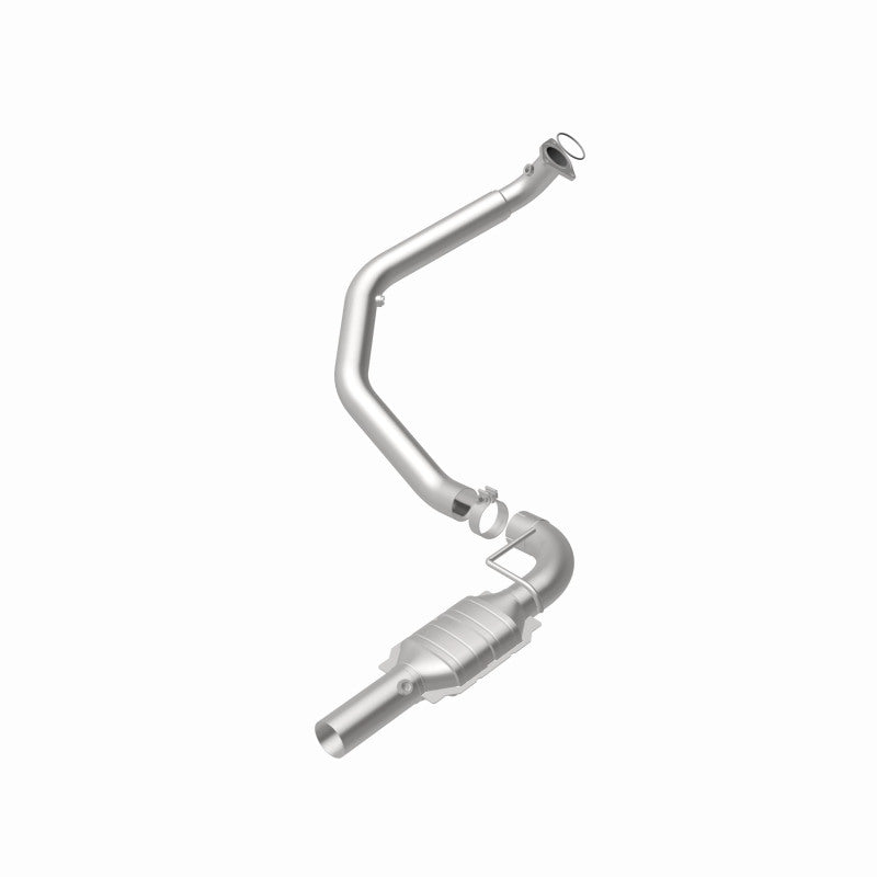 MagnaFlow 4551601 carb direct-fit catalytic converter, rear view of the turntable spin