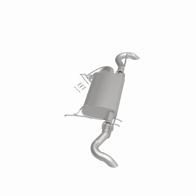 BRExhaust 108-0021 muffler, side view of the turntable spin