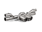 Akrapovic Slip-On Race Line (Titanium) S-PO/TI/8 for Porsche 911 GT3 (991.2) 2018-2019, angled view