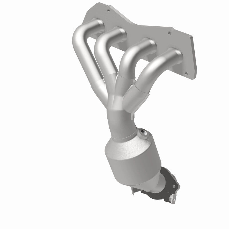 MagnaFlow 5531519 carb manifold converter, rear view of the turntable spin