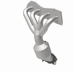 MagnaFlow 5531519 carb manifold converter, rear view of the turntable spin