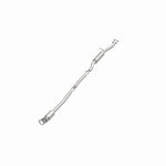 MagnaFlow 557998 carb direct-fit catalytic converter, opposite front three-quarter view of the turntable spin