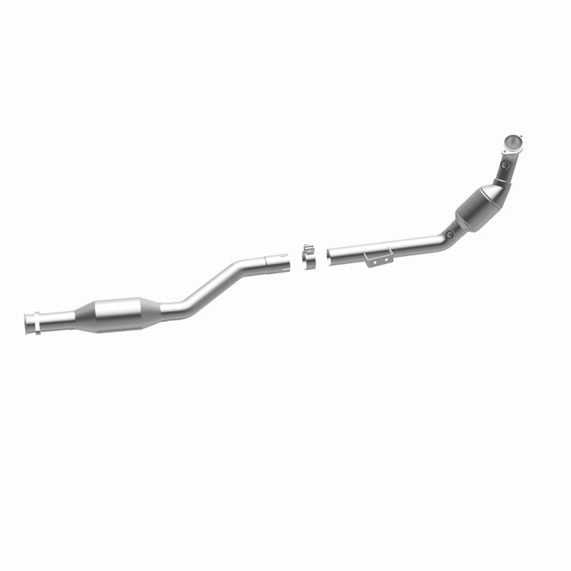 MagnaFlow 5411519 carb direct-fit catalytic converter, opposite side view of the turntable spin