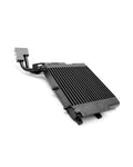 DCT oil cooler viewed diagonally with mounting tabs visible
