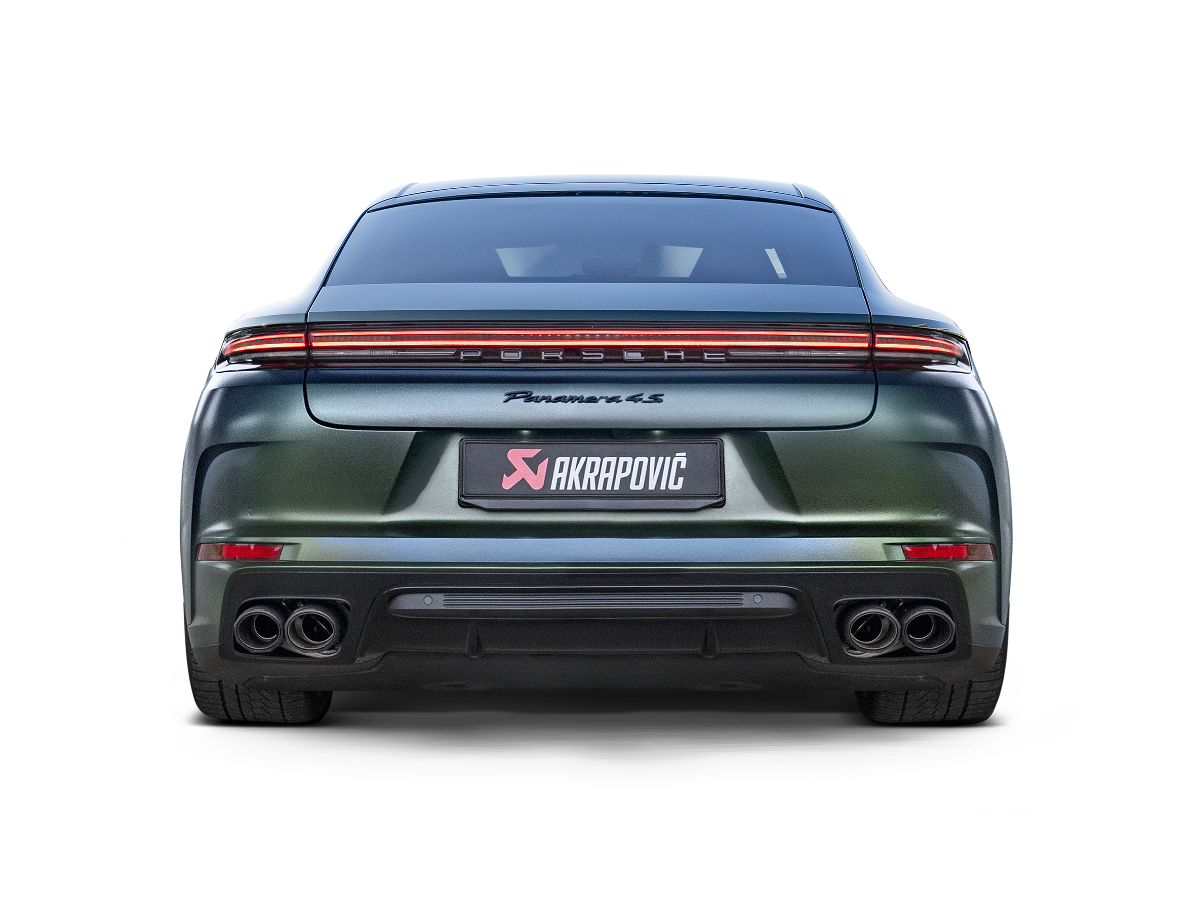Akrapovic Slip-On Line (Titanium) S-PO/T/5H for Porsche Panamera (976) 2024-2026, top view