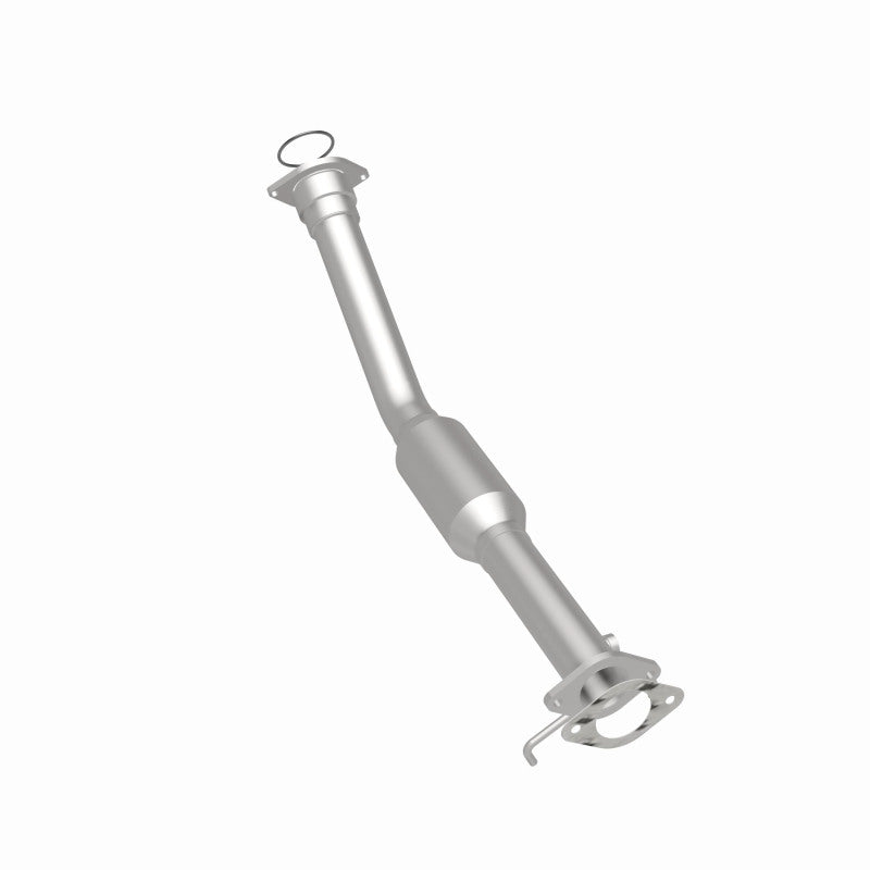MagnaFlow 5461221 carb direct-fit catalytic converter, rear three-quarter view of the turntable spin