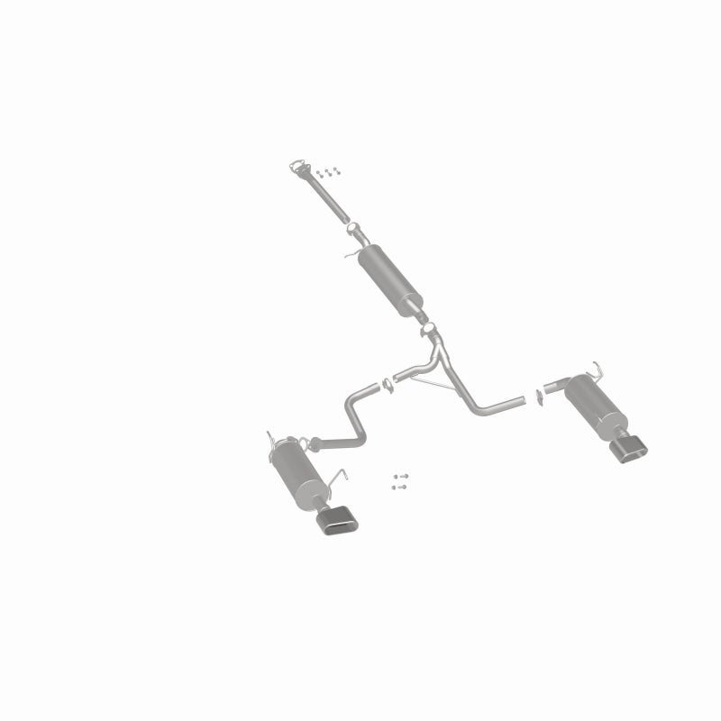 BRExhaust 106-0248 direct-fit exhaust kit, rear three-quarter view of the turntable spin