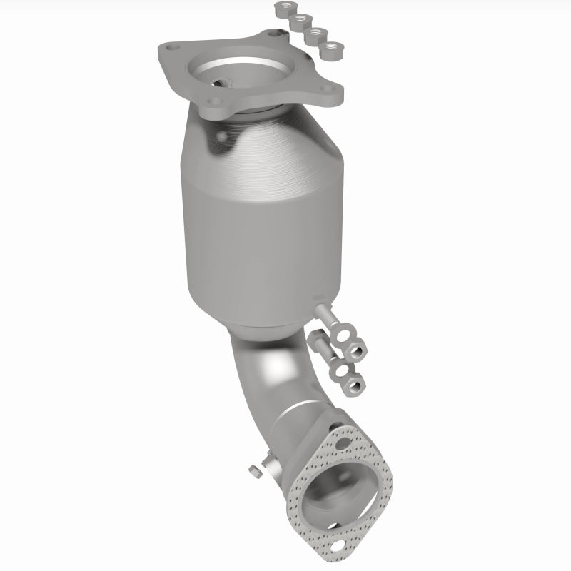 MagnaFlow 6511822 epa direct-fit catalytic converter, rear three-quarter view of the turntable spin