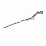 MagnaFlow 551380 carb direct-fit catalytic converter, opposite side view of the turntable spin