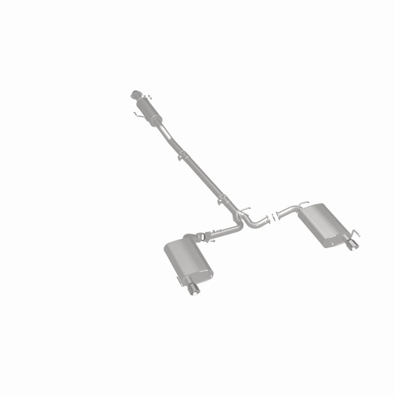 BRExhaust 106-0557 direct-fit exhaust kit, rear three-quarter view of the turntable spin