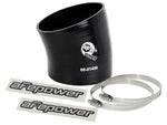 aFe Magnum FORCE Intake Coupling Kit (3-1/2IN ID to 3-1/4 IN ID x 15 Deg.) Elbow Coupler - Black