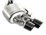 Akrapovic Audi S6 Sedan / S7 Sportback (C7) Evolution Line Cat Back (Titanium) w/ Carbon Tips S-AU/TI/6H for Audi S6 Sedan C7 2013-2018, close-up