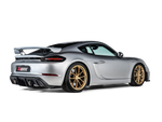 Akrapovic Porsche Cayman GT4 (718) Tail Pipe Set (Black Coated Titanium) TP-T/S/28 for Porsche 718 Cayman GT4 / Boxster Spyder 982 2020-2023, detail view