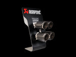 Akrapovic Counter Display with BMW M3/M4 Sample Tail Pipe Sets