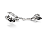 Akrapovic Porsche Panamera Turbo Evolution Line Cat Back (Titanium) (Tips Not Incl.) S-PO/TI/9H for Porsche Panamera Turbo / Sport Turismo 971 2017-2020, side view