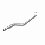MagnaFlow 557769 carb direct-fit catalytic converter, rear view of the turntable spin