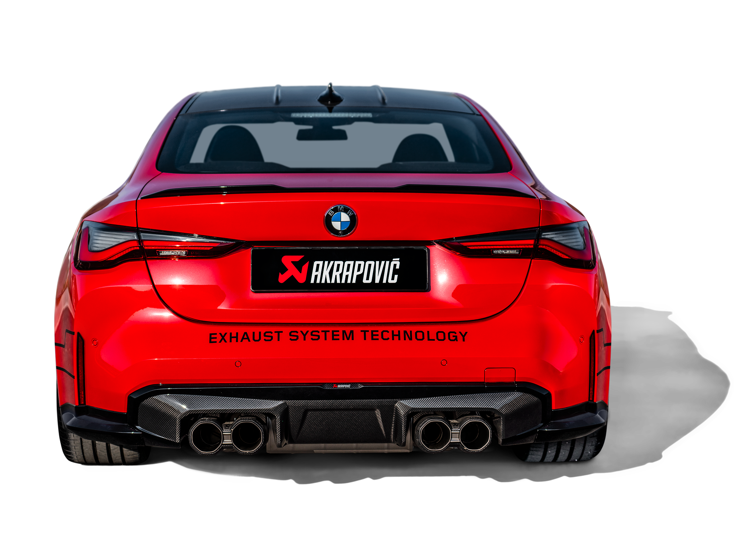 Akrapovic Rear Carbon Fibre Diffuser - High Gloss Black DI-BM/CA/9/GB for BMW M4 (G82/G83) 2021-2026, side view
