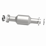 MagnaFlow 52546 oem grade direct-fit catalytic converter, side view of the turntable spin