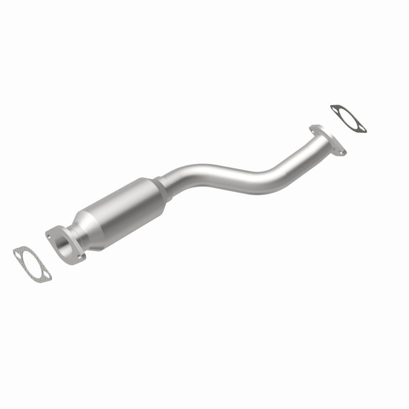 MagnaFlow 5592317 carb direct-fit catalytic converter, rear view of the turntable spin