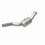 MagnaFlow 5461948 carb direct-fit catalytic converter, rear view of the turntable spin