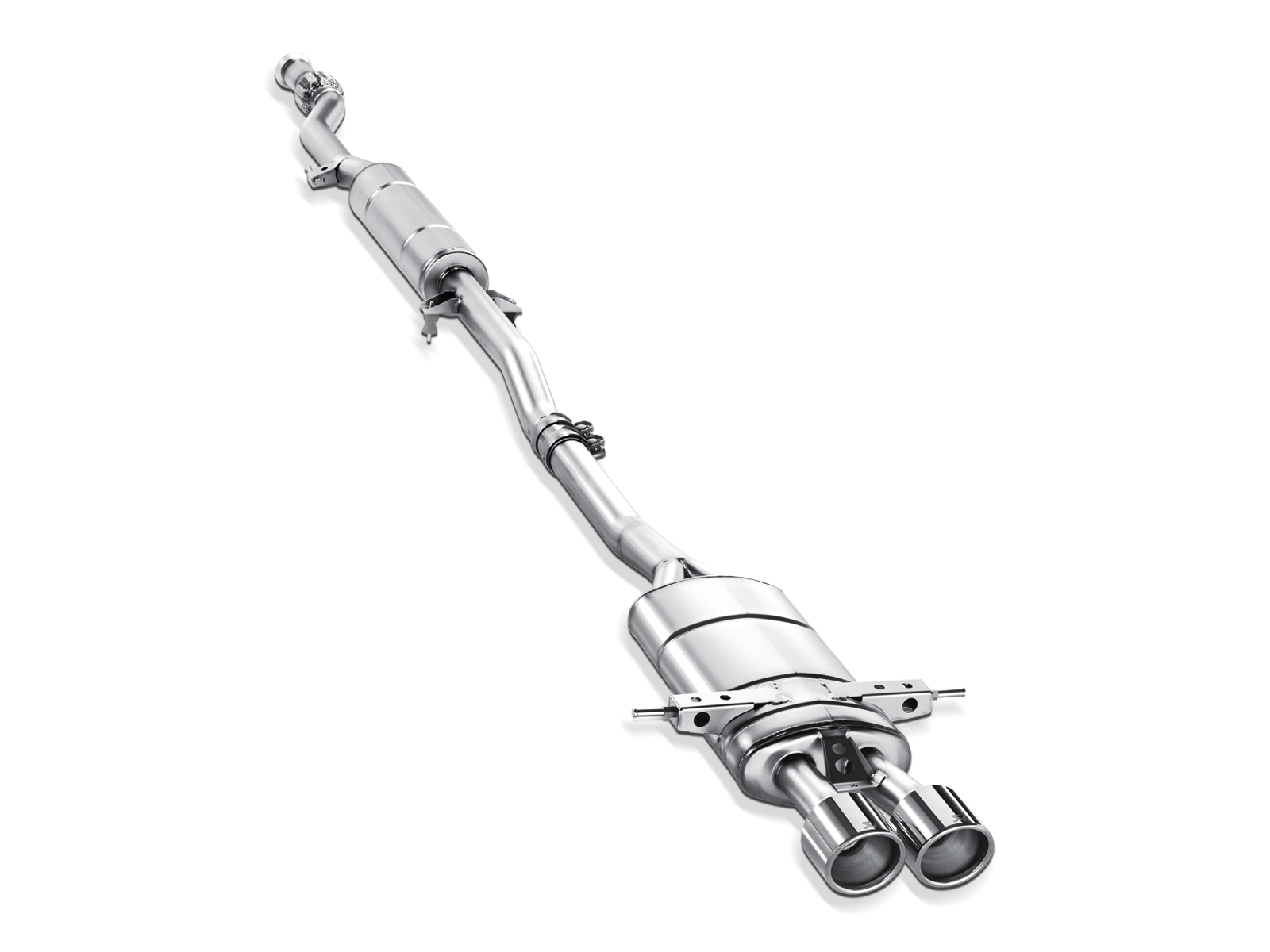 Akrapovic Evolution Line (SS) JCW ME-MIN/TI/1H for MINI John Cooper Works Hardtop/Convertible (R56/R57) 2009-2014, side view