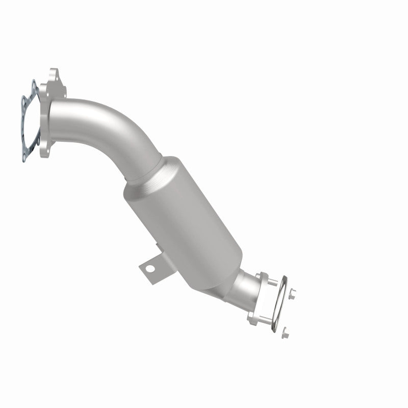 MagnaFlow 5481416 carb direct-fit catalytic converter, side view of the turntable spin