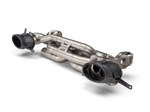 Akrapovic Porsche 911 992.2 Slip-On Line Titanium Exhaust S-PO/T/7 for Porsche 911 Carrera/T/S/4S 992.2 2025-2027, side view
